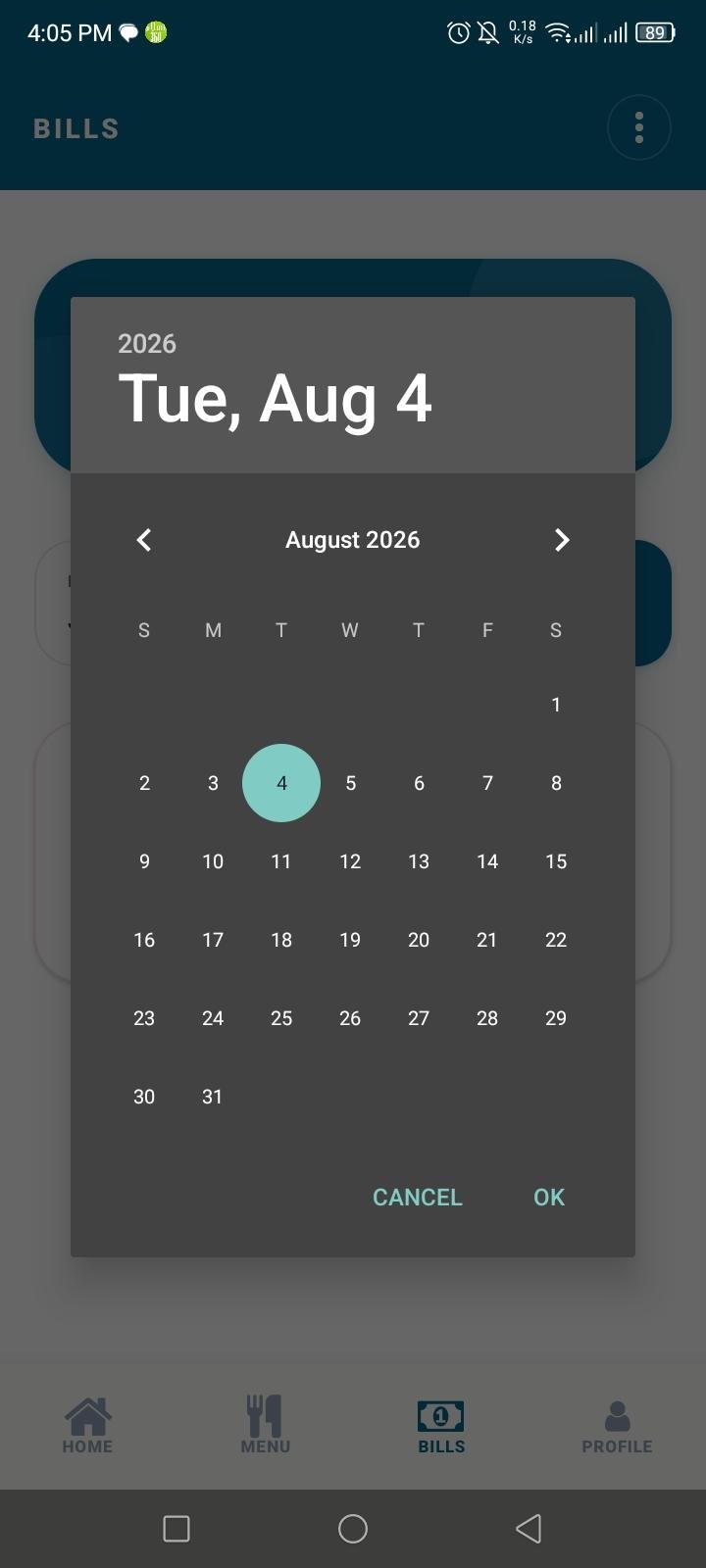 Calendar Date Picker